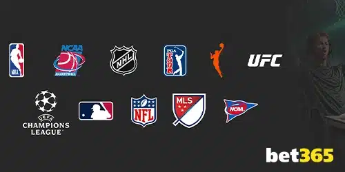 bet365 sportsbook banner showing various sports