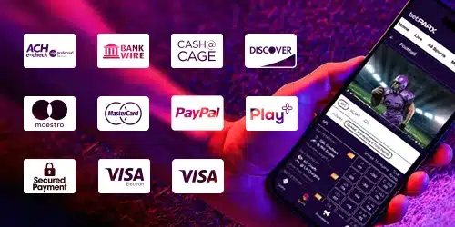 betPARX banner showing payment methods