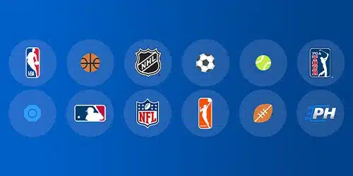 FanDuel sportsbook banner showing logos of available sports