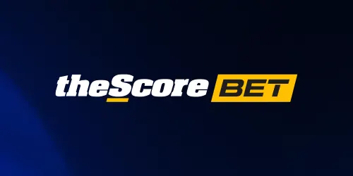 theScore Bet banner showing the brand logo against a blue background